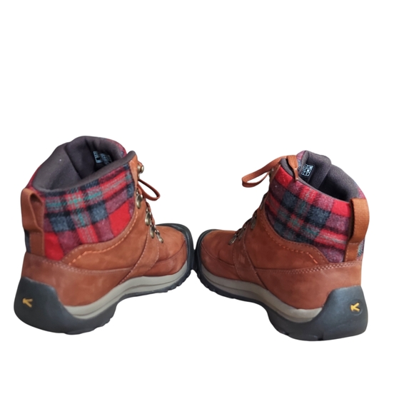 KEEN Bern Baby Bern Waterproof Leather Boots | KEEN.DRY | Plaid Collar Womens 8 - Picture 8 of 16